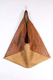 Die Origami-Tasche - Braun/Hellbraun
